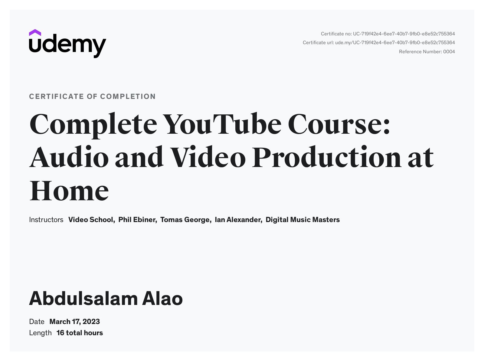 Complete Video and Audio Creation at Home